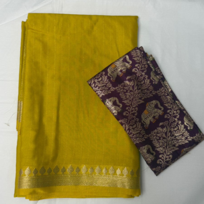 Mysore Crepe Silk Saree