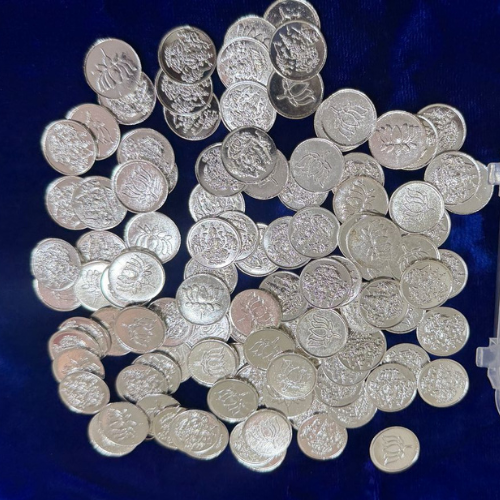 Untitled design - 2026-04-13T124357.335 Set of 5 Laxmi Coins - Image 1