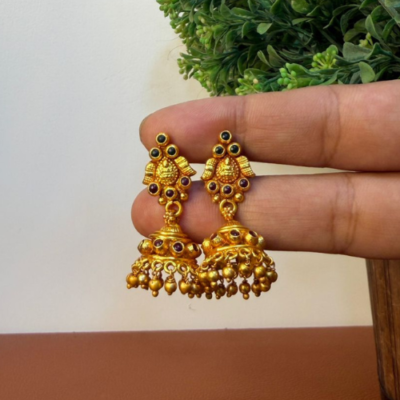 Pure 92.5 Silver Stone Earrings